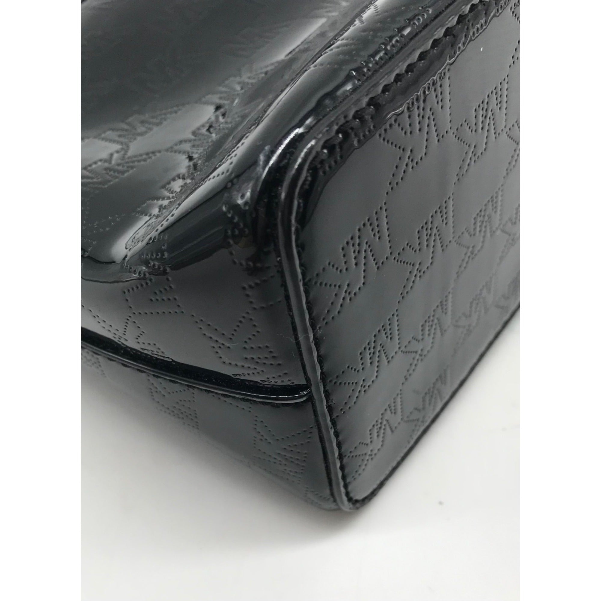 Michael Kors Black Cindy Patent Leather Dome Shoulder Bag
