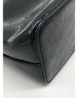 Michael Kors Black Cindy Patent Leather Dome Shoulder Bag