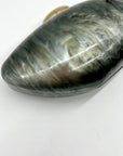 INC Sleek Acrylic Swirled Black & Grey Clutch/Crossbody Bag