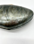INC Sleek Acrylic Swirled Black & Grey Clutch/Crossbody Bag