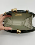 INC Sleek Acrylic Swirled Black & Grey Clutch/Crossbody Bag