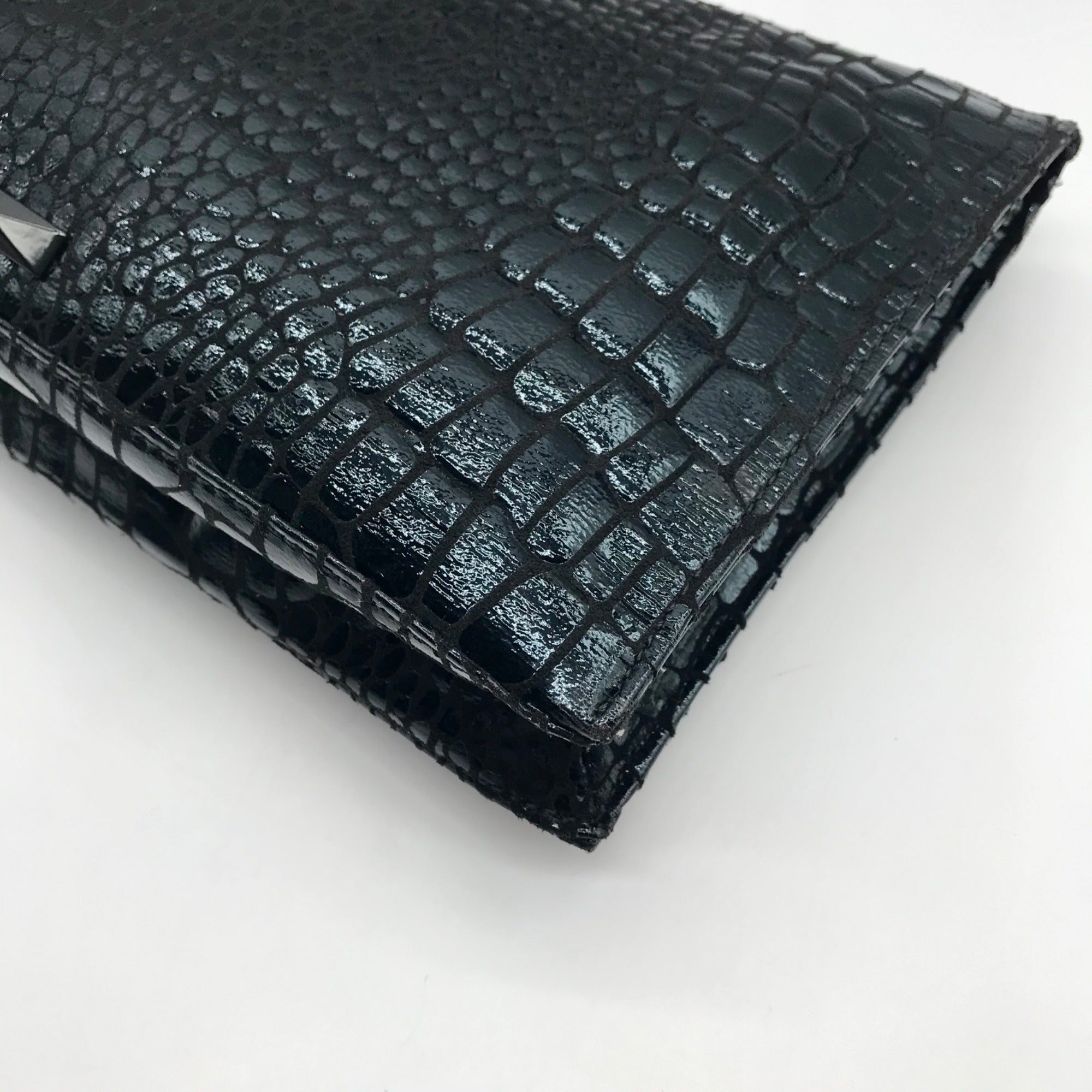 I.N.C. International Concepts Black Croc Faux Leather Crossbody Bag