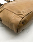 Coach Tan Patent Leather Gallery Tote Bag 11500