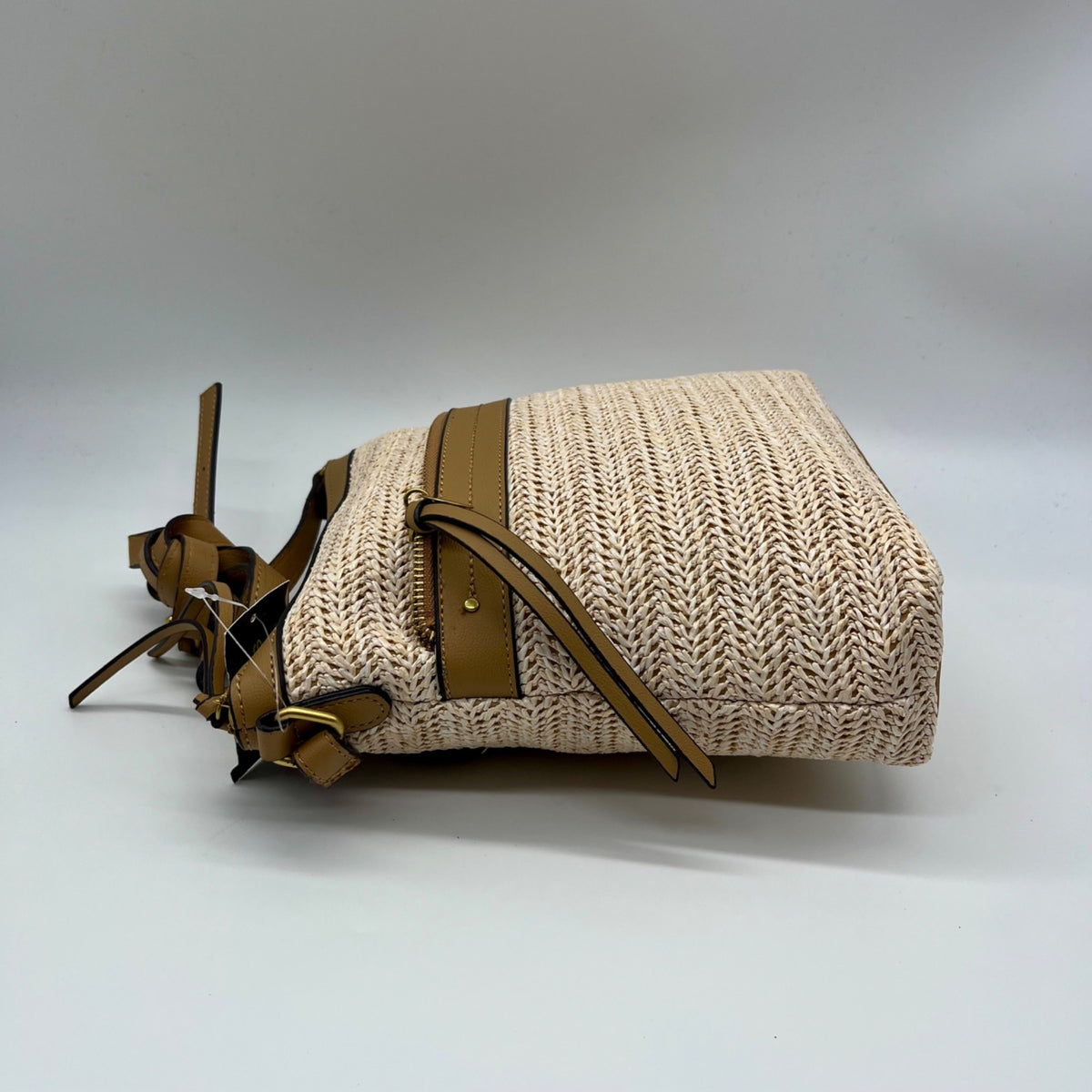 Style &amp; Co Beige Straw Crossbody Bag