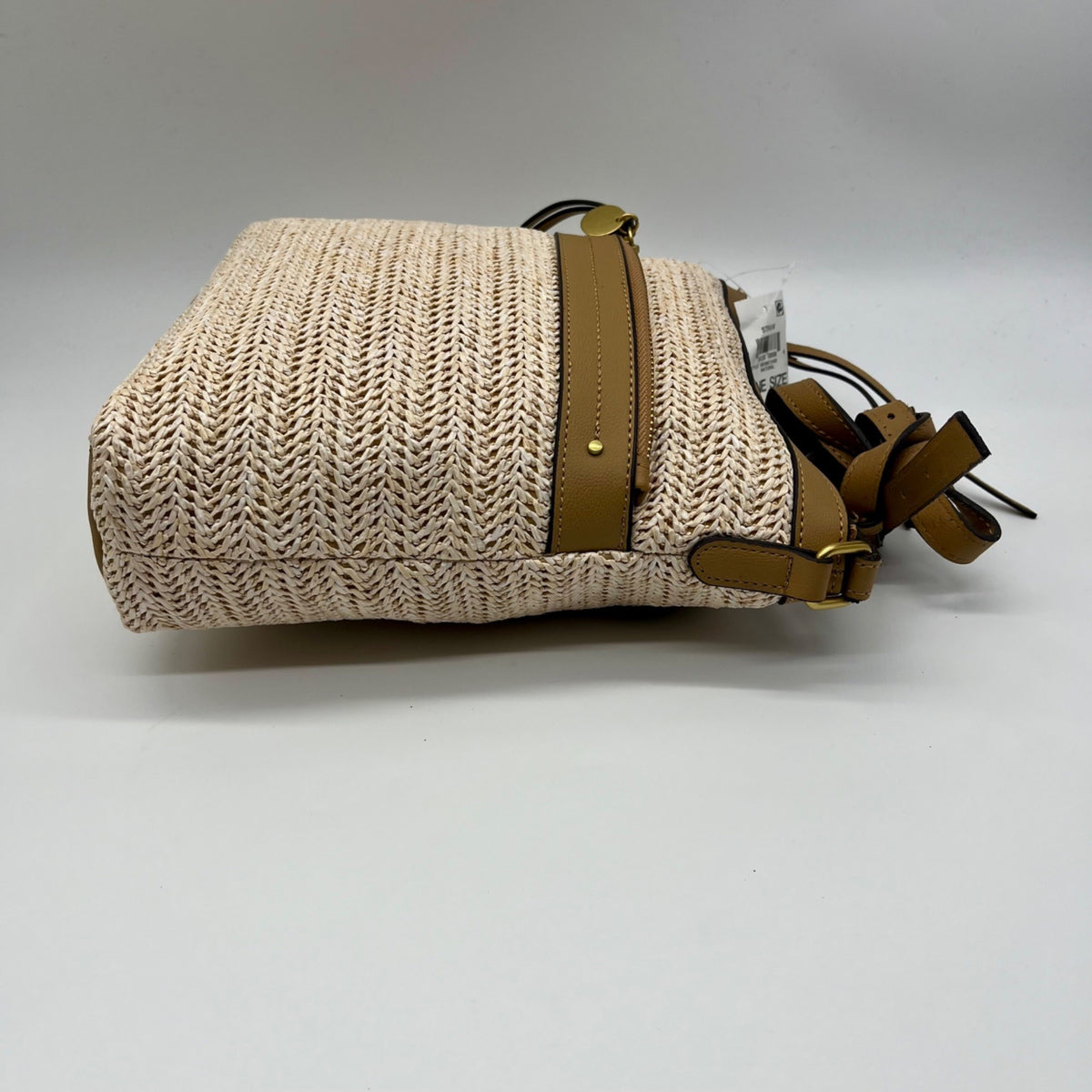Style &amp; Co Beige Straw Crossbody Bag
