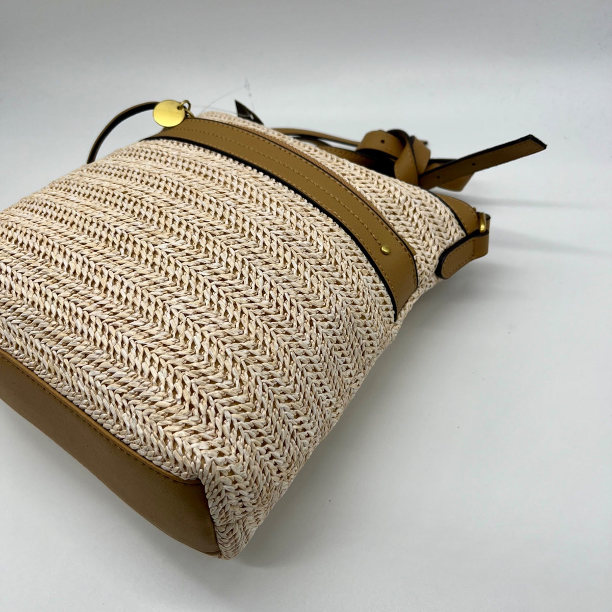 Style &amp; Co Beige Straw Crossbody Bag