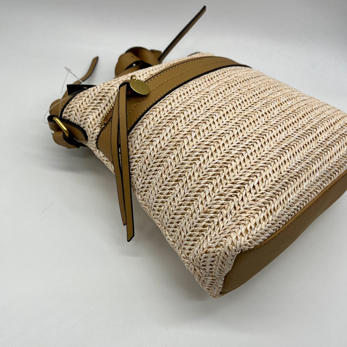 Style &amp; Co Beige Straw Crossbody Bag