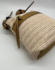 Style & Co Beige Straw Crossbody Bag