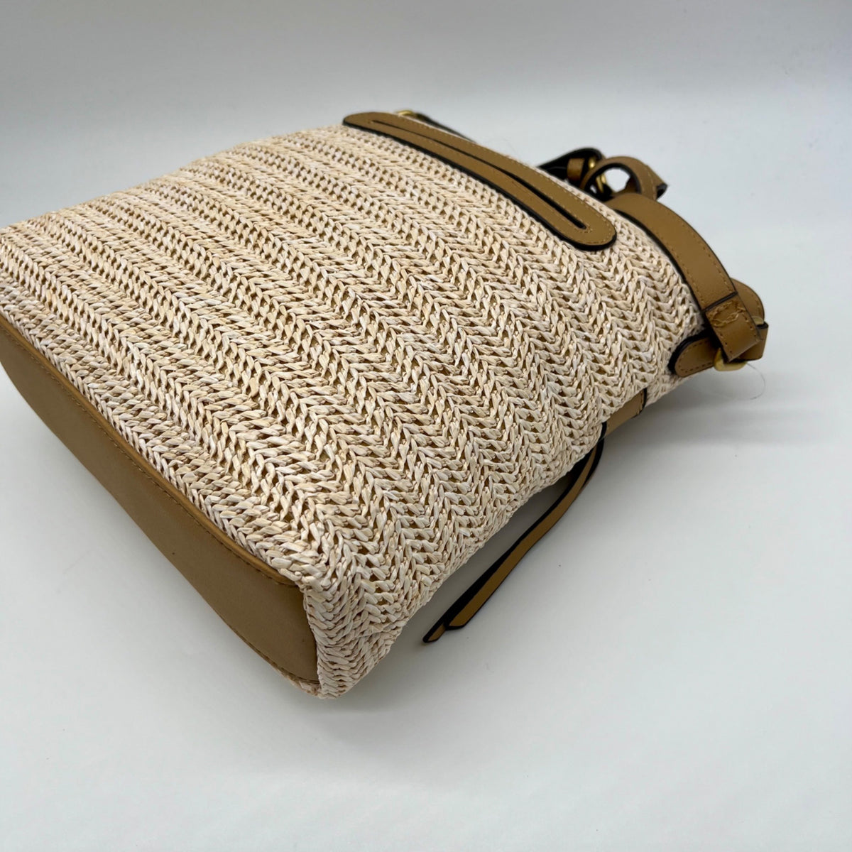 Style &amp; Co Beige Straw Crossbody Bag