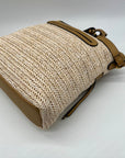 Style & Co Beige Straw Crossbody Bag