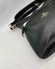Coach Black Pebbled Leather Reversible Handbag F34823