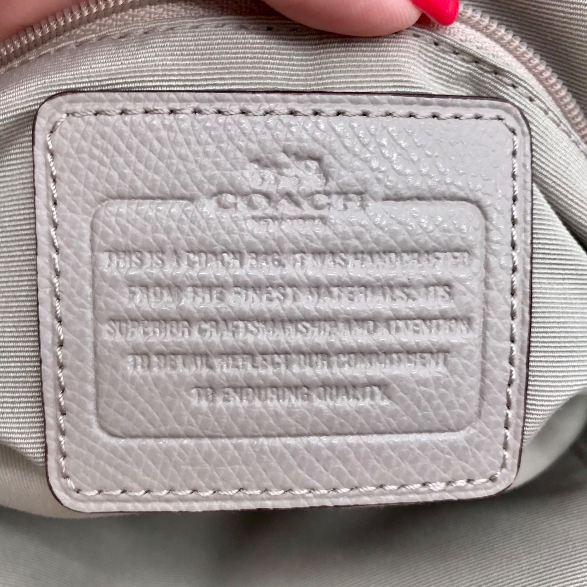 Coach Birch And Chalk Crossgrain Leather Mini Cora Domed Satchel bag