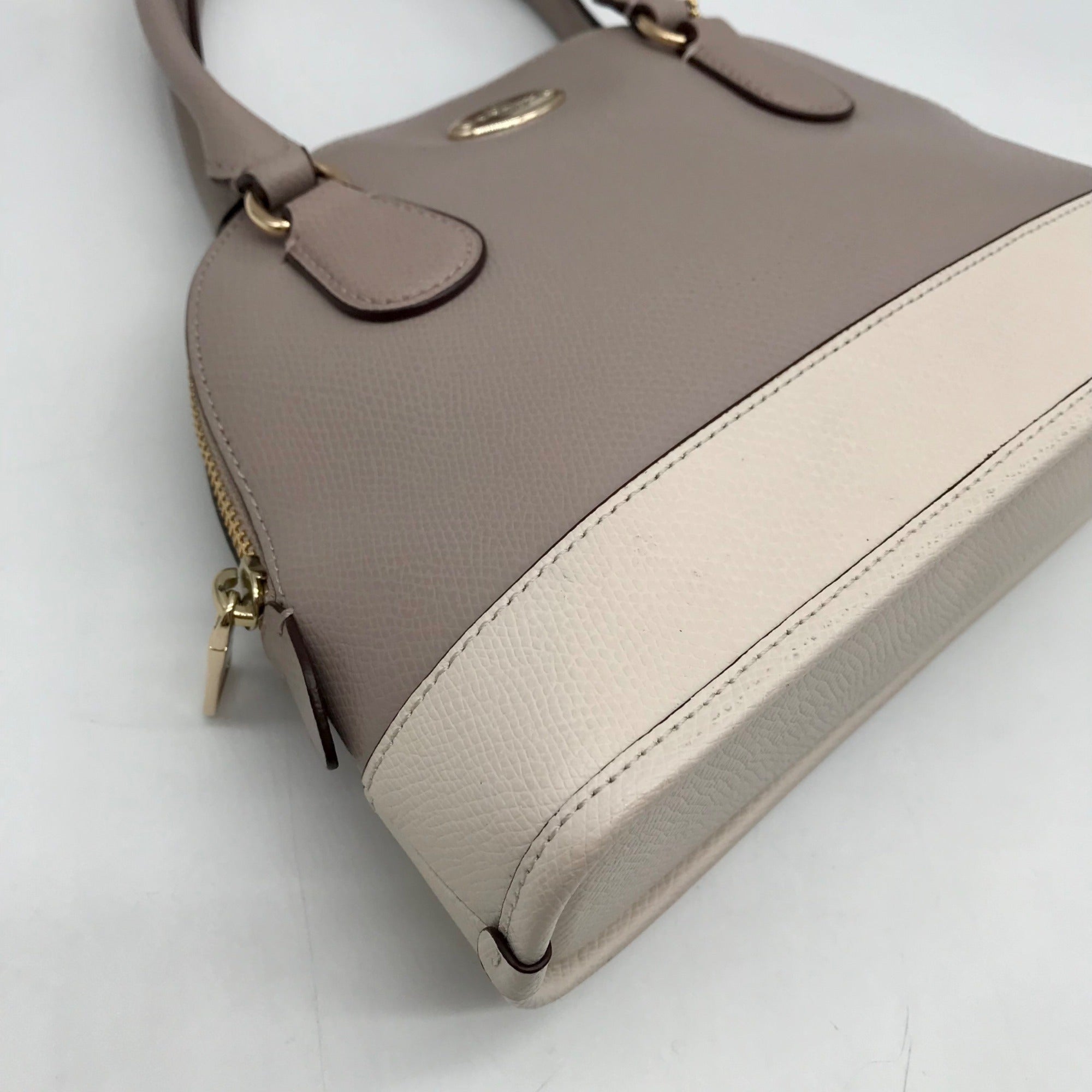 Coach Birch And Chalk Crossgrain Leather Mini Cora Domed Satchel bag