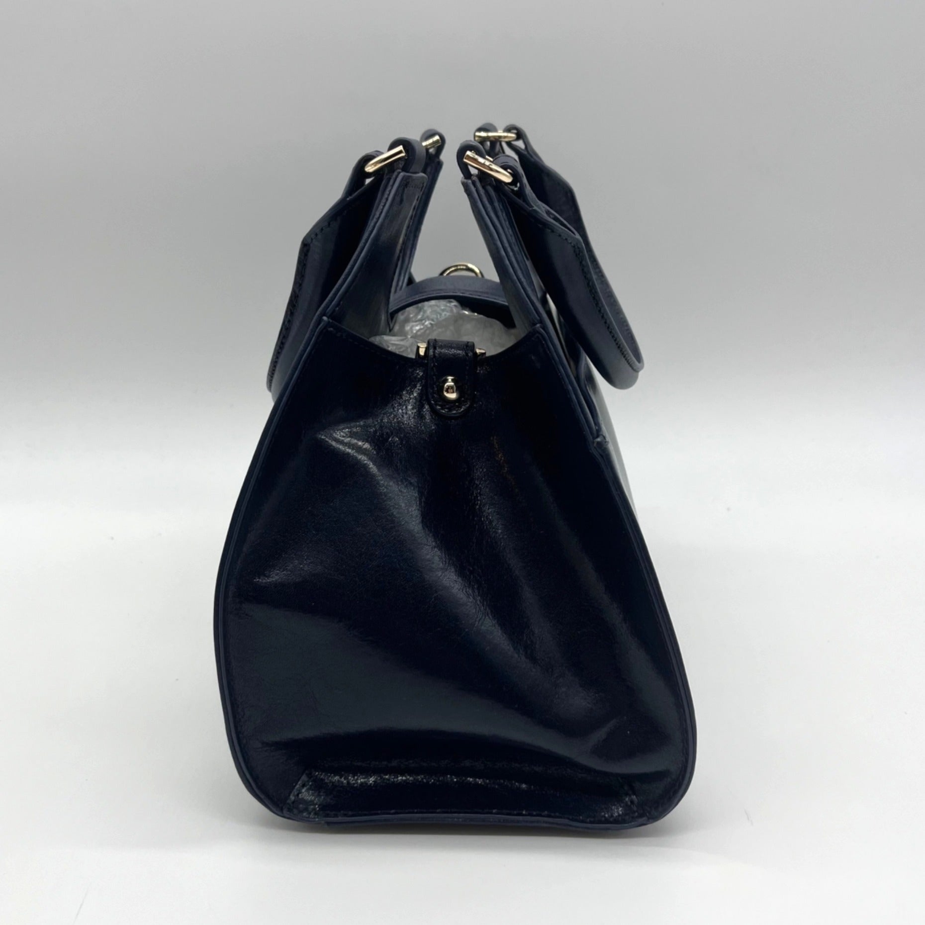 Brahmin Blue Leather Shoulder Bag
