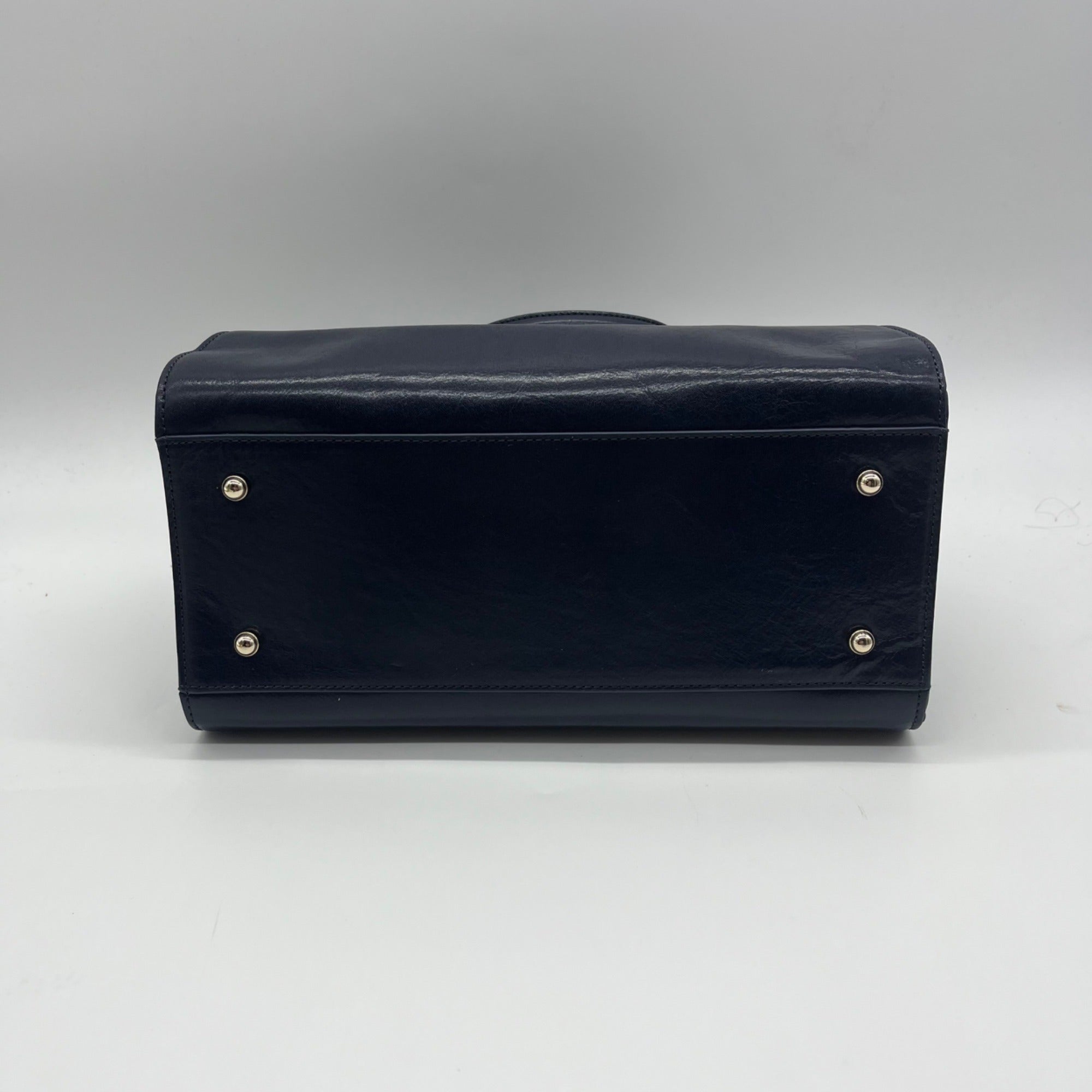Brahmin Blue Leather Shoulder Bag