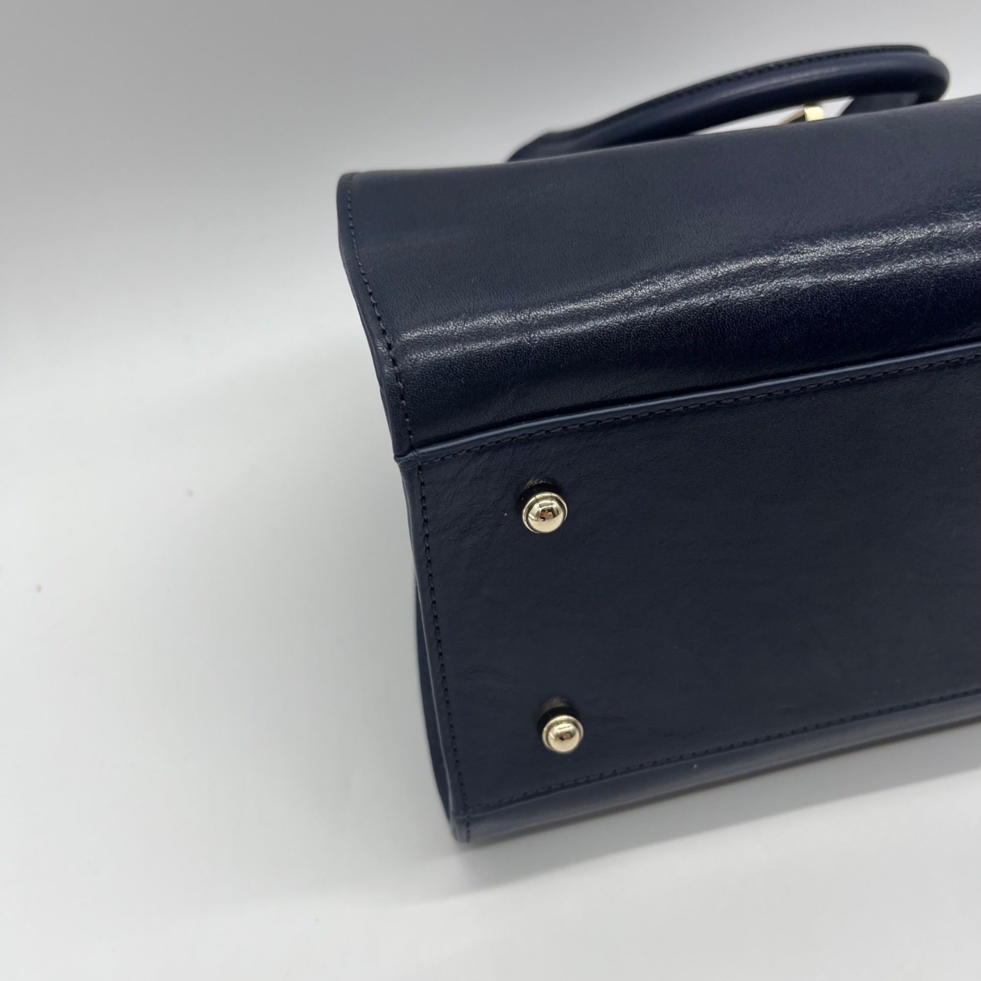 Brahmin Blue Leather Shoulder Bag