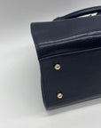 Brahmin Blue Leather Shoulder Bag