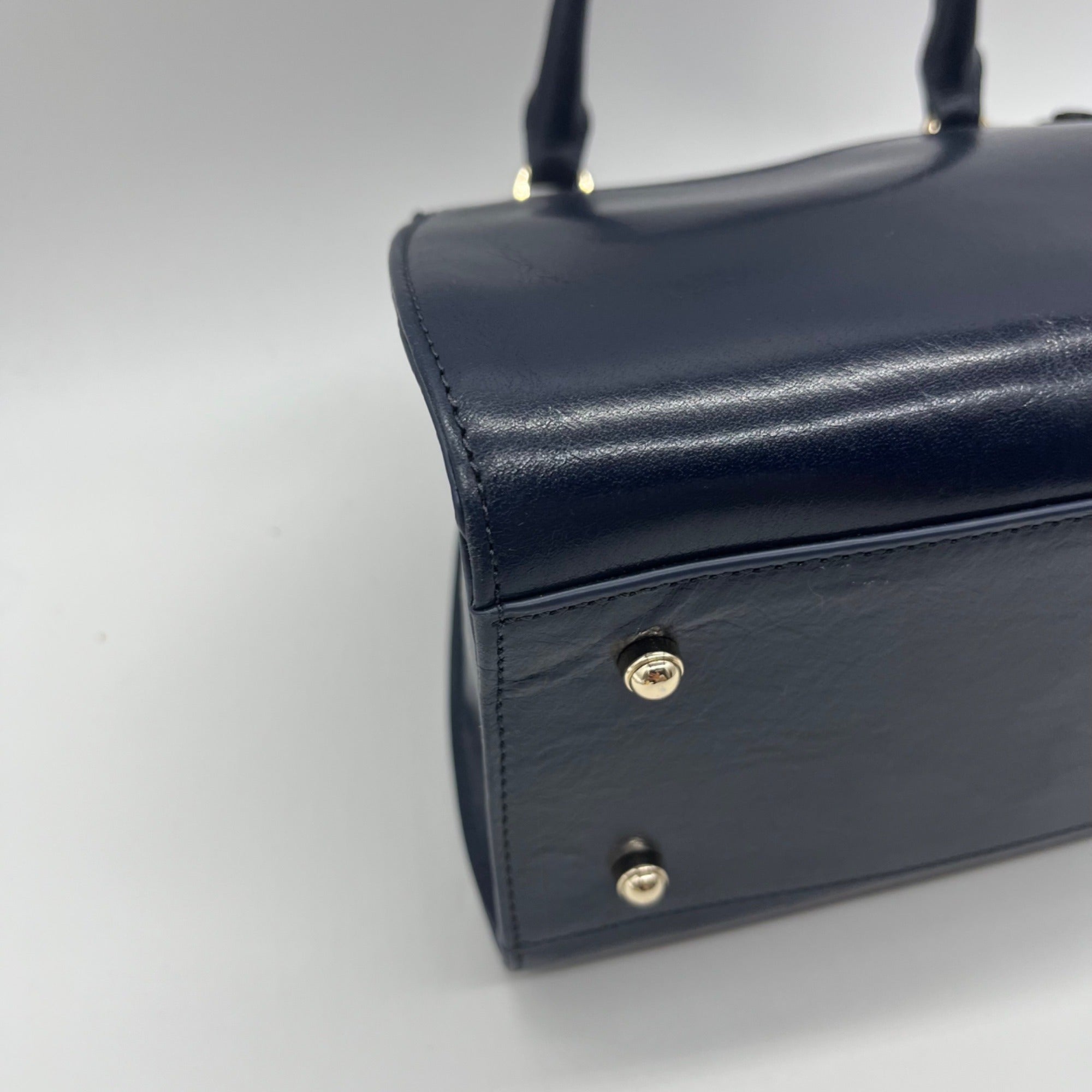 Brahmin Blue Leather Shoulder Bag