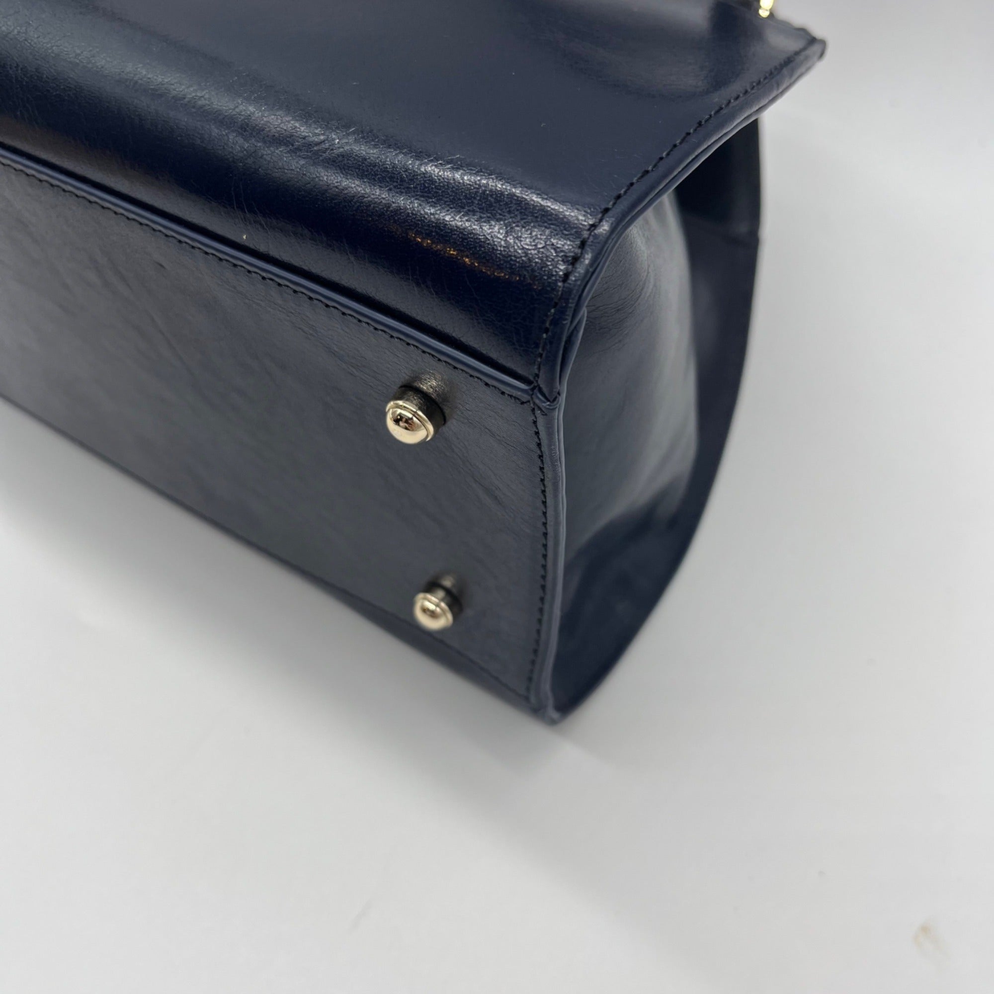 Brahmin Blue Leather Shoulder Bag