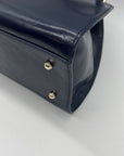 Brahmin Blue Leather Shoulder Bag