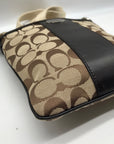 Coach Legacy Tan Signature Jacquard Swing Pack Crossbody Bag