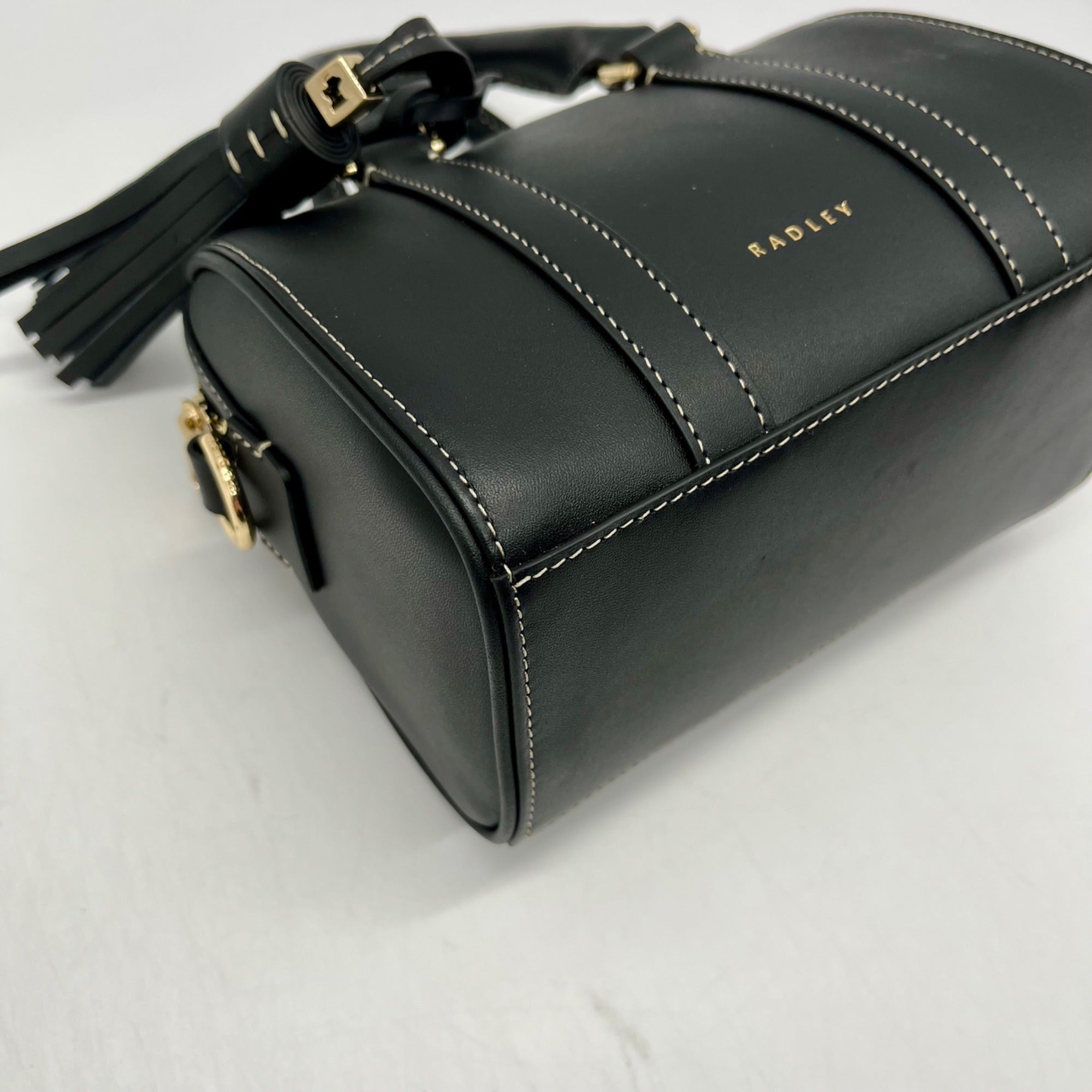 Radley London Black Leather Mini Satchel Bag