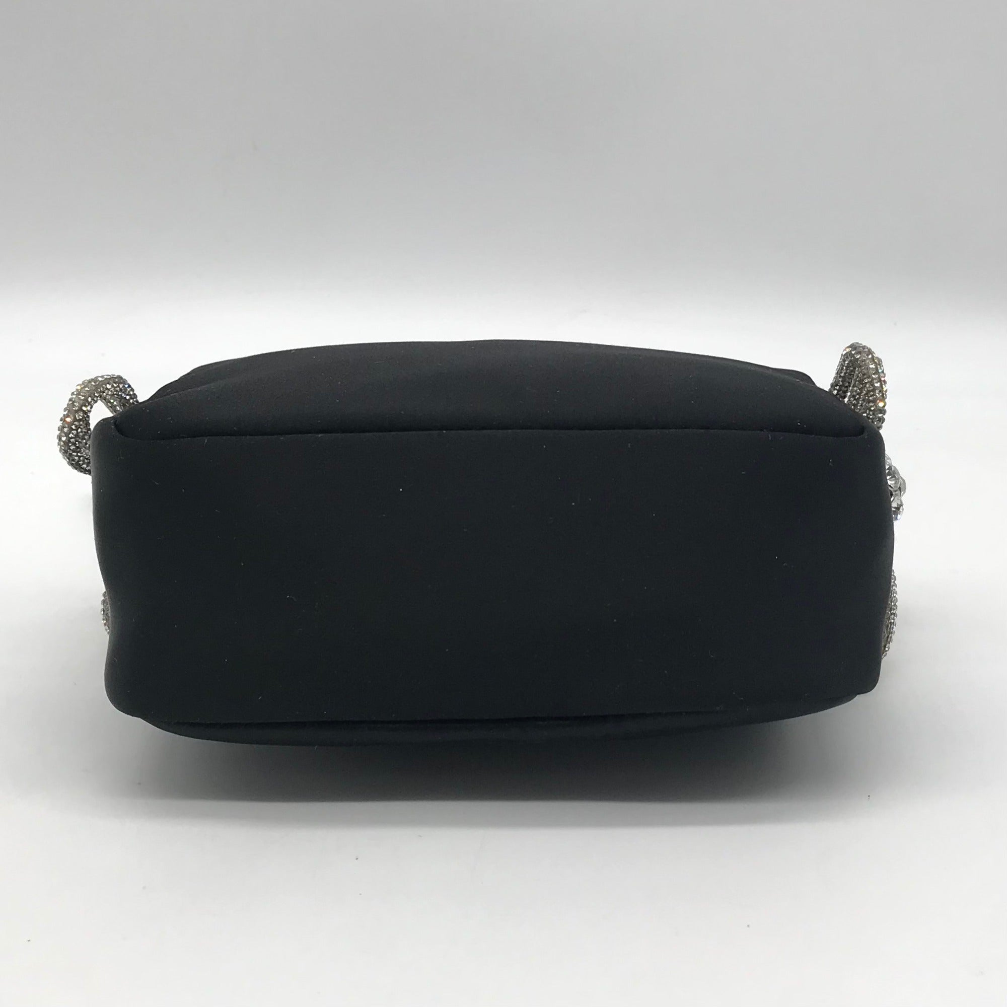 Steve Madden Black Satin Noble-B Mini Bag