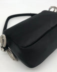 Steve Madden Black Satin Noble-B Mini Bag