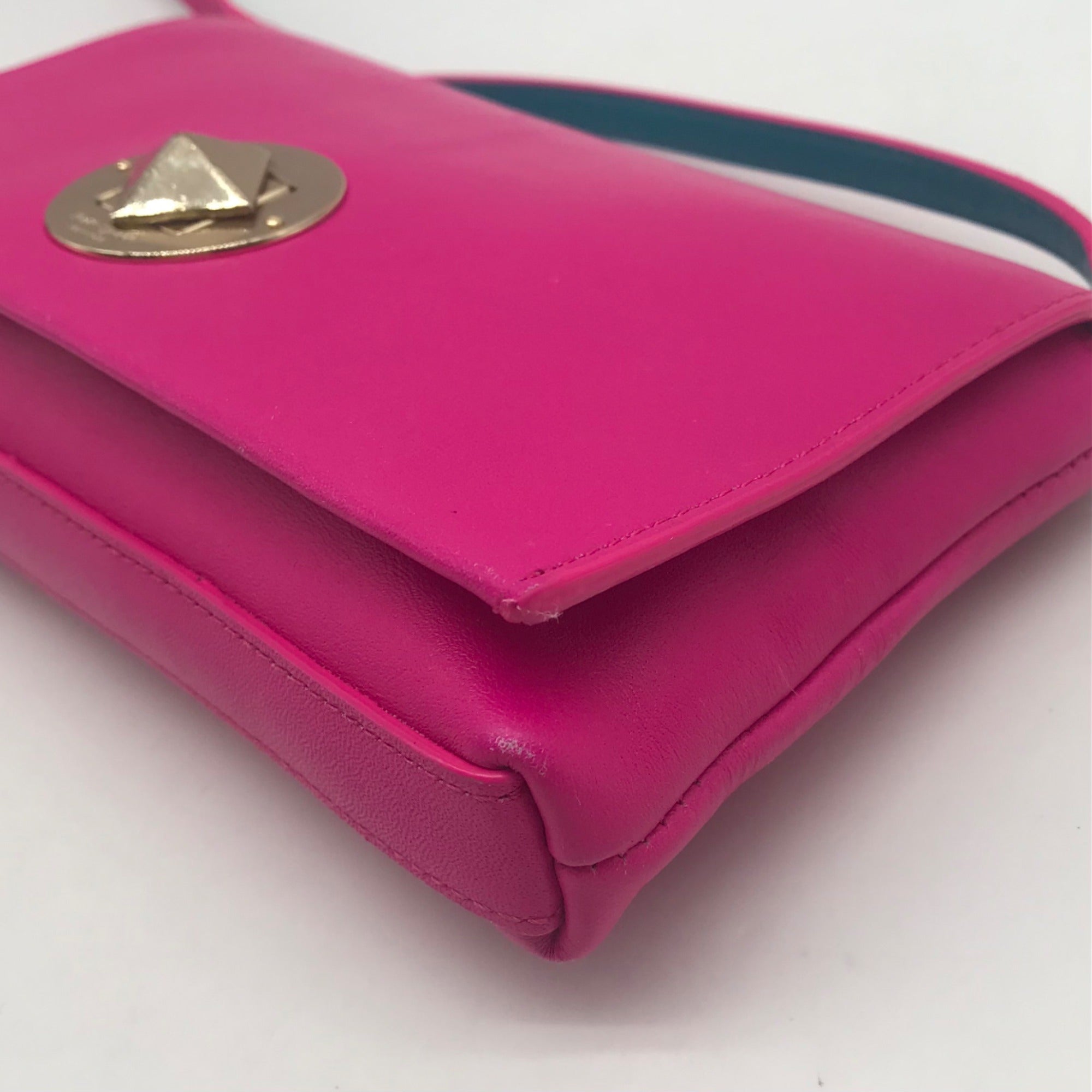 Kate Spade Hot Pink Leather Newbury Lane Crossbody Bag