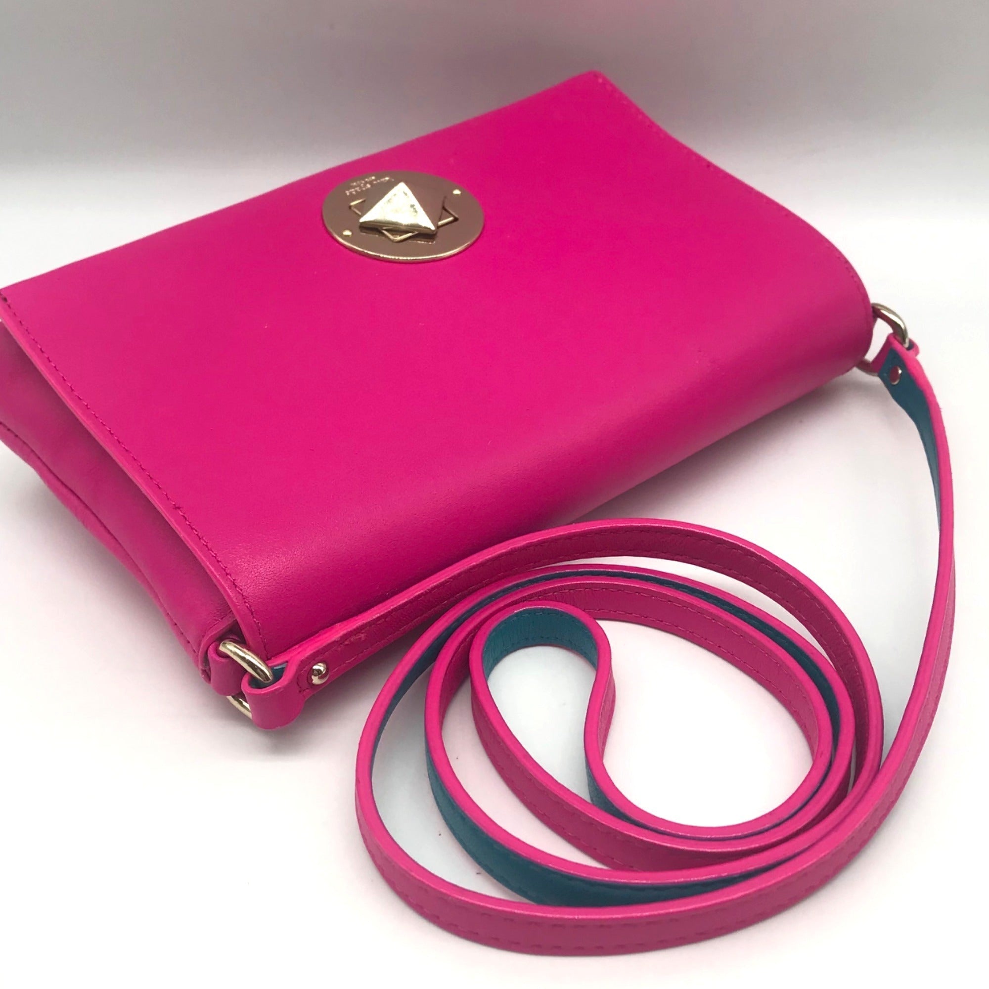 Kate Spade Hot Pink Leather Newbury Lane Crossbody Bag