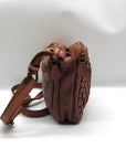 In Leatherz Brown Leather Artisan Crossbody Bag