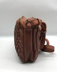 In Leatherz Brown Leather Artisan Crossbody Bag