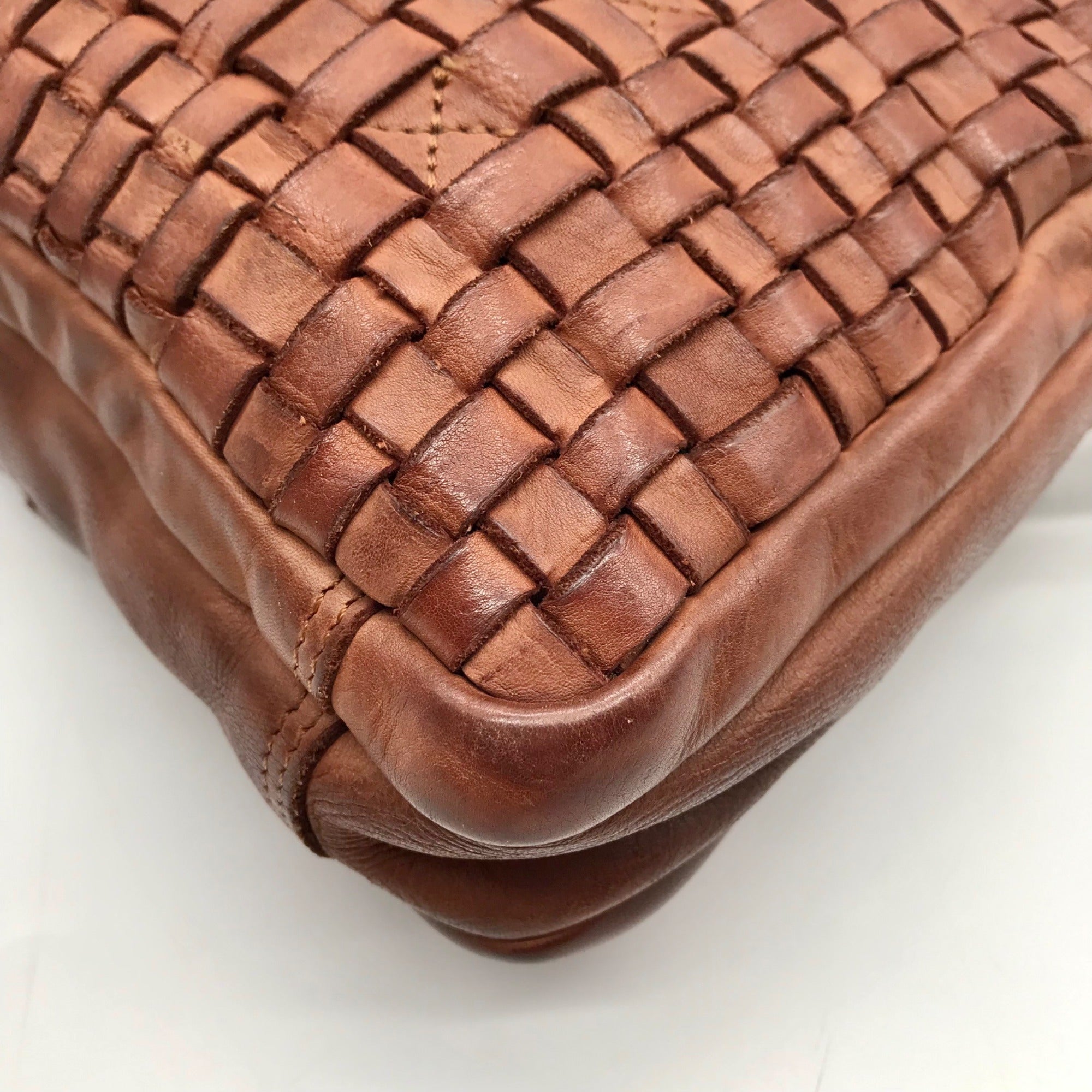 In Leatherz Brown Leather Artisan Crossbody Bag