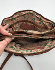 In Leatherz Brown Leather Artisan Crossbody Bag