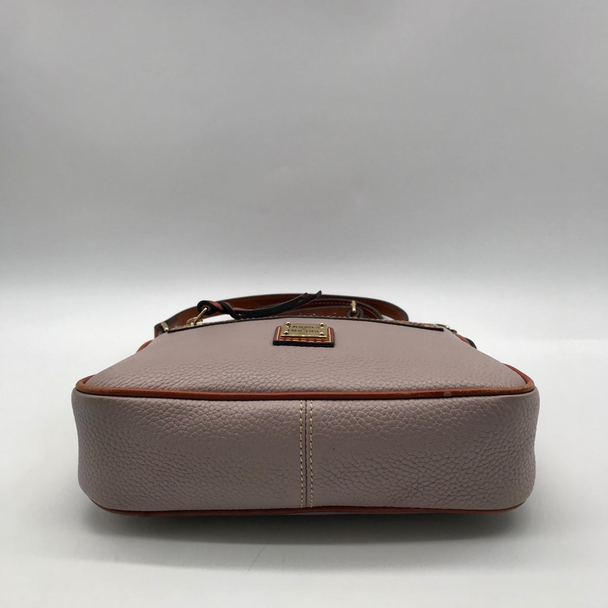 Dooney &amp; Bourke Grey Pebble Grain Small Presley Crossbody Bag