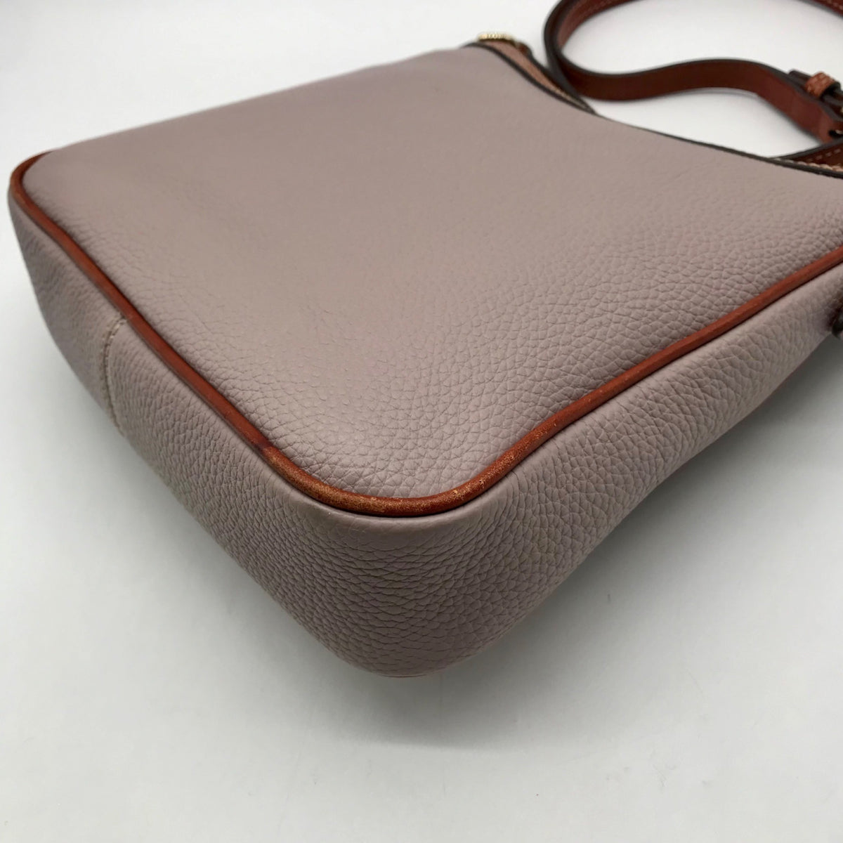 Dooney &amp; Bourke Grey Pebble Grain Small Presley Crossbody Bag