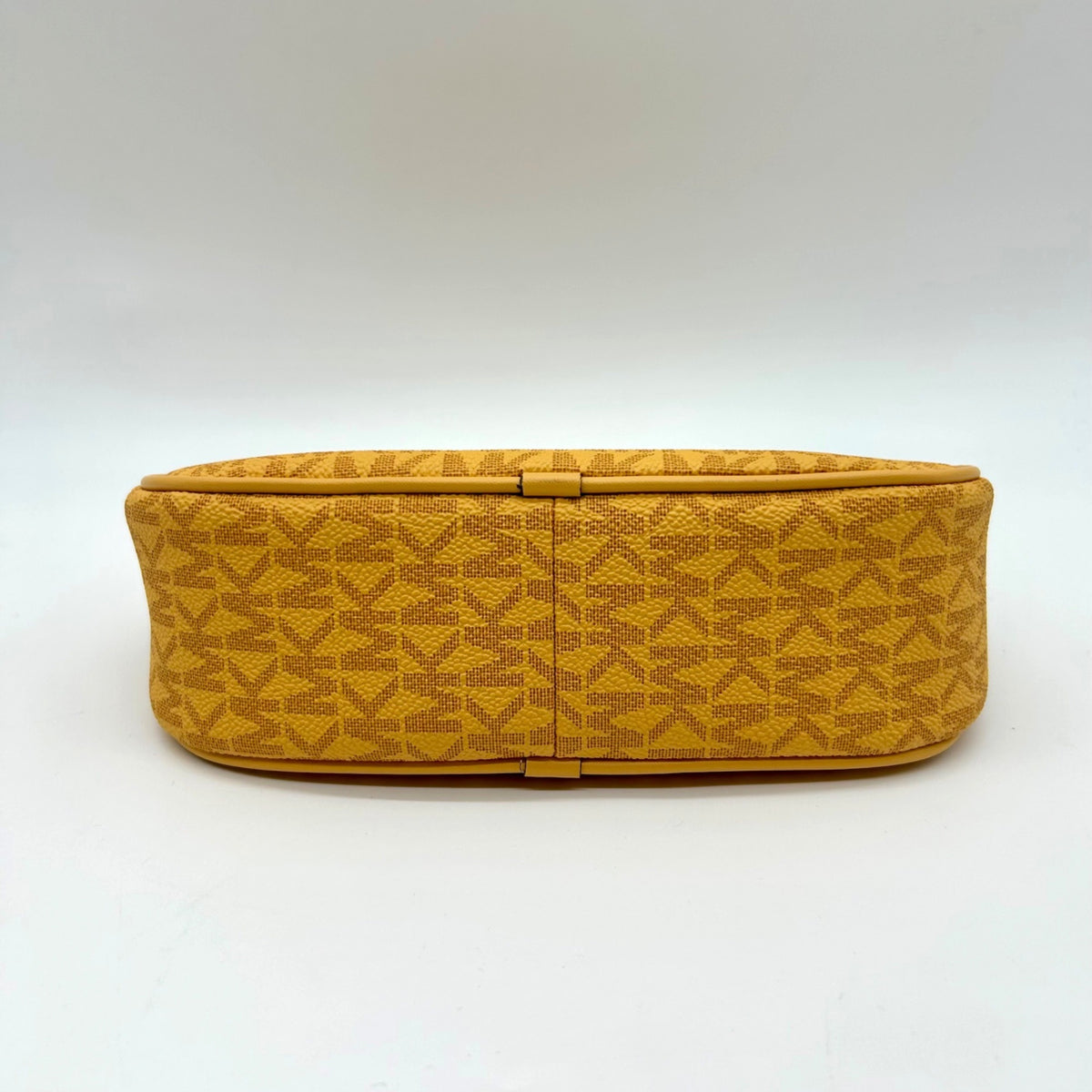 Michael Kors Mustard Yellow Signature Coated Canvas Crossbody Bag