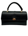 On 34th Kristt Black Faux Leather Solid Top Handle Crossbody Bag