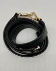On 34th Kristt Black Faux Leather Solid Top Handle Crossbody Bag