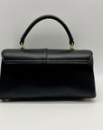 On 34th Kristt Black Faux Leather Solid Top Handle Crossbody Bag