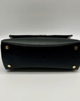 On 34th Kristt Black Faux Leather Solid Top Handle Crossbody Bag
