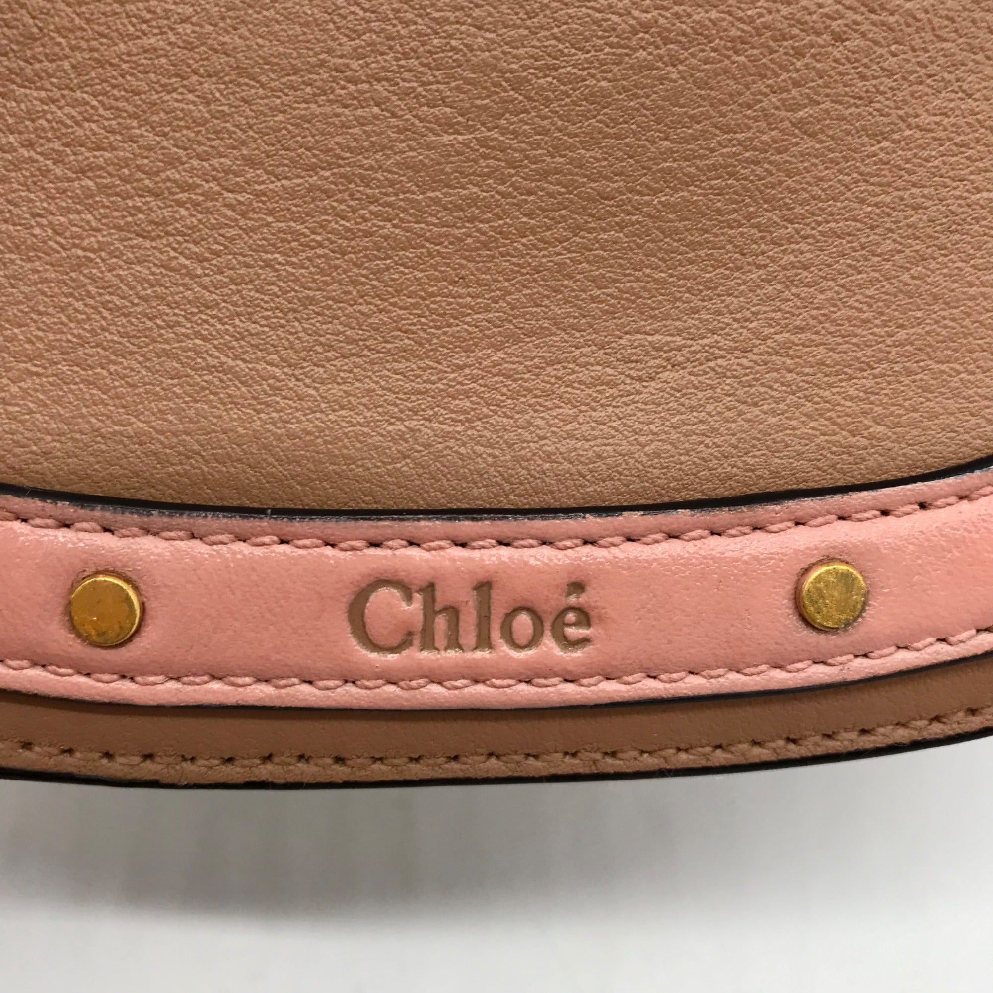 Chloe Beige Leather Nile Bracelet Bag