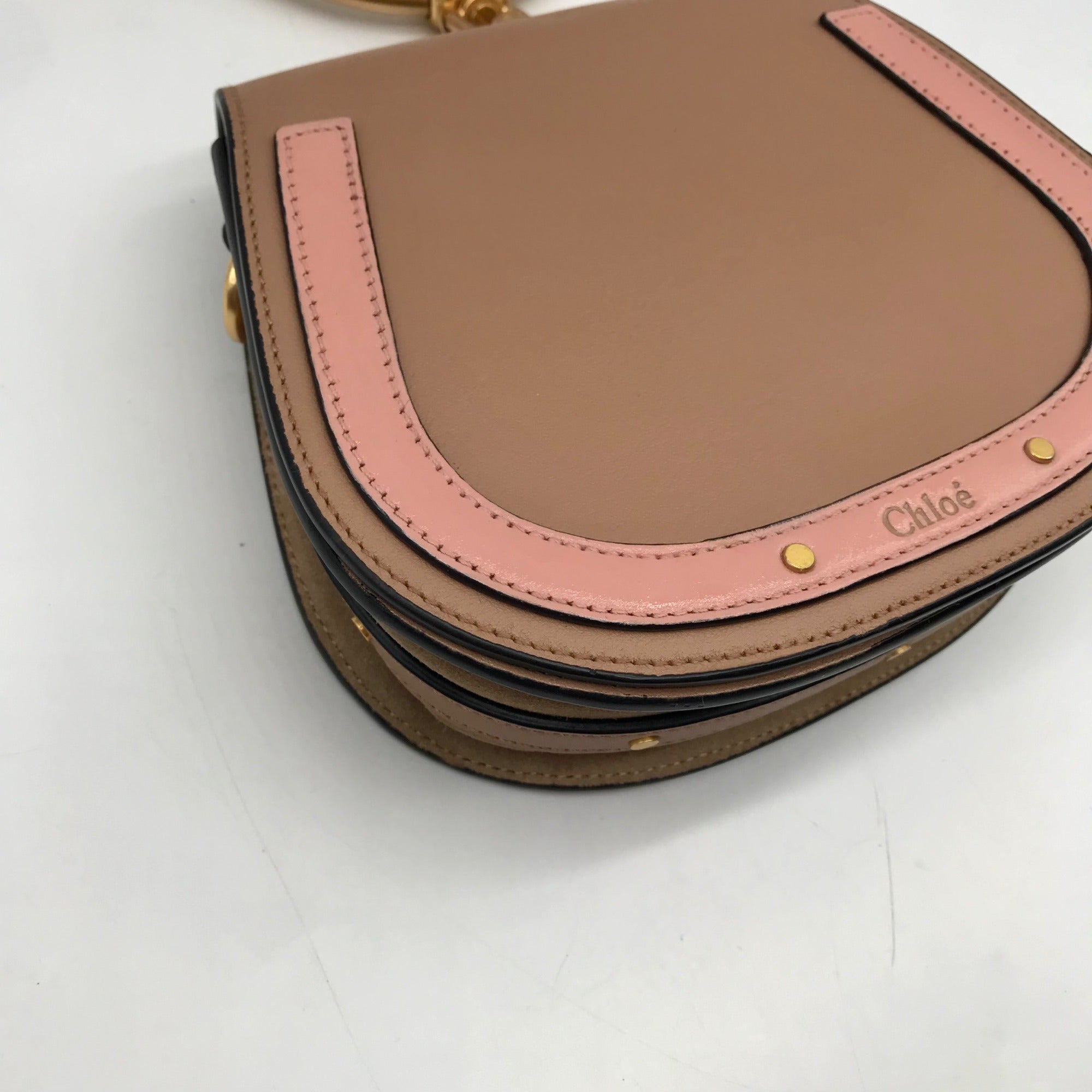 Chloe Beige Leather Nile Bracelet Bag