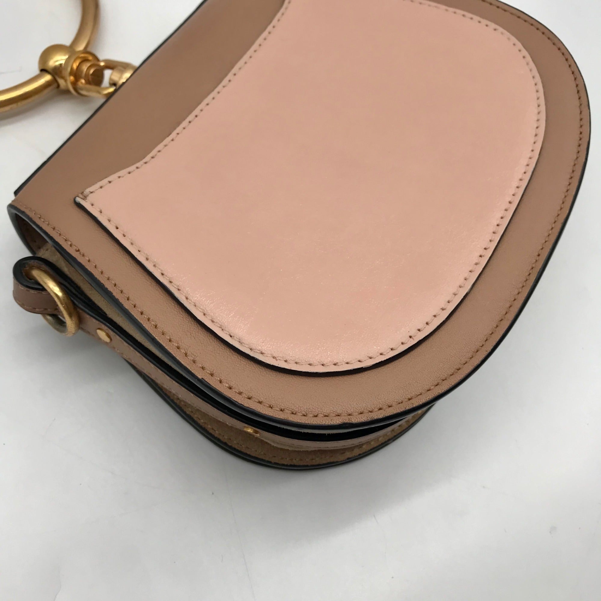 Chloe Beige Leather Nile Bracelet Bag