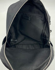 Paul Frank Black Nylon Backpack W/ Monkey Charm and Three Pins