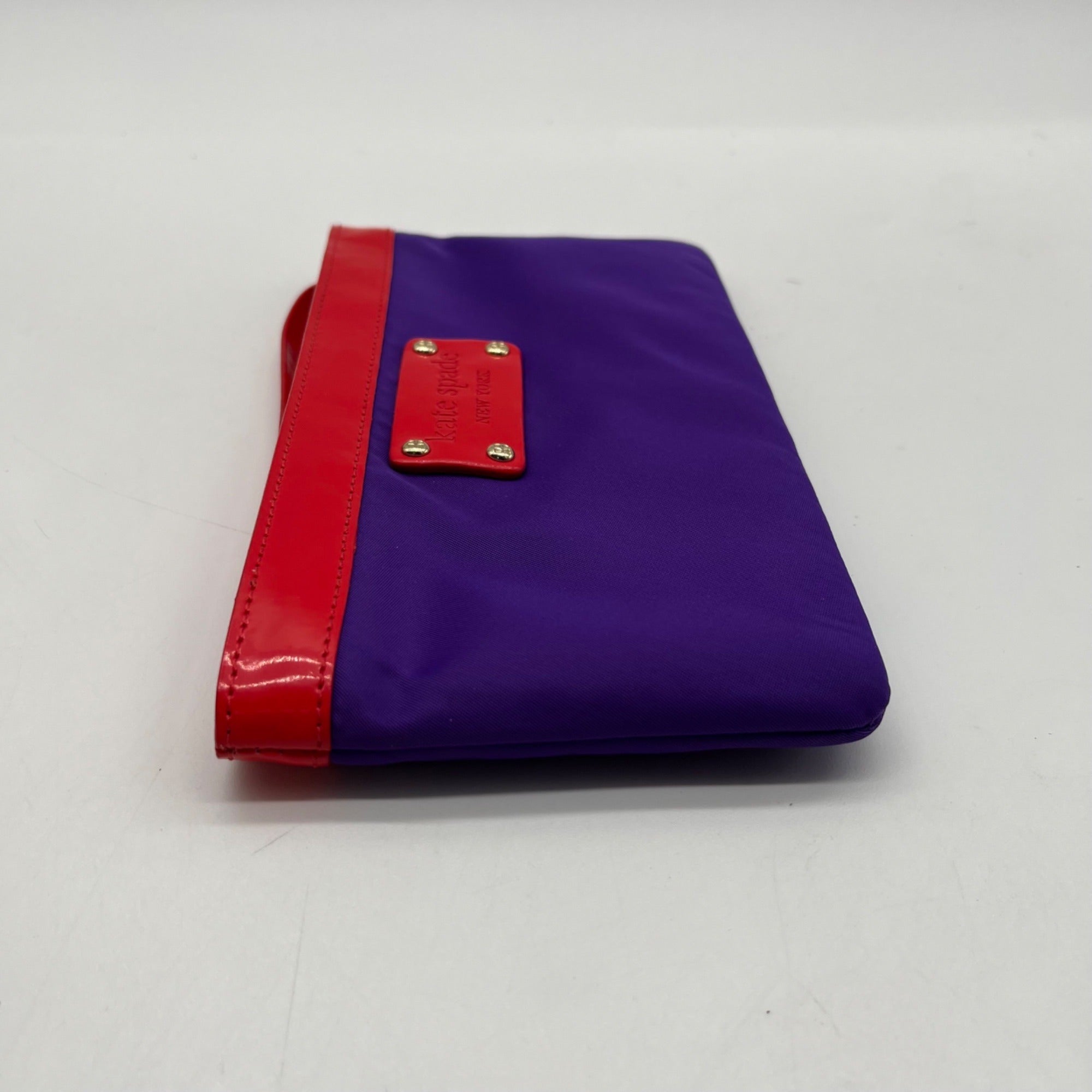 Kate Spade Purple Nylon Wristlet Wallet