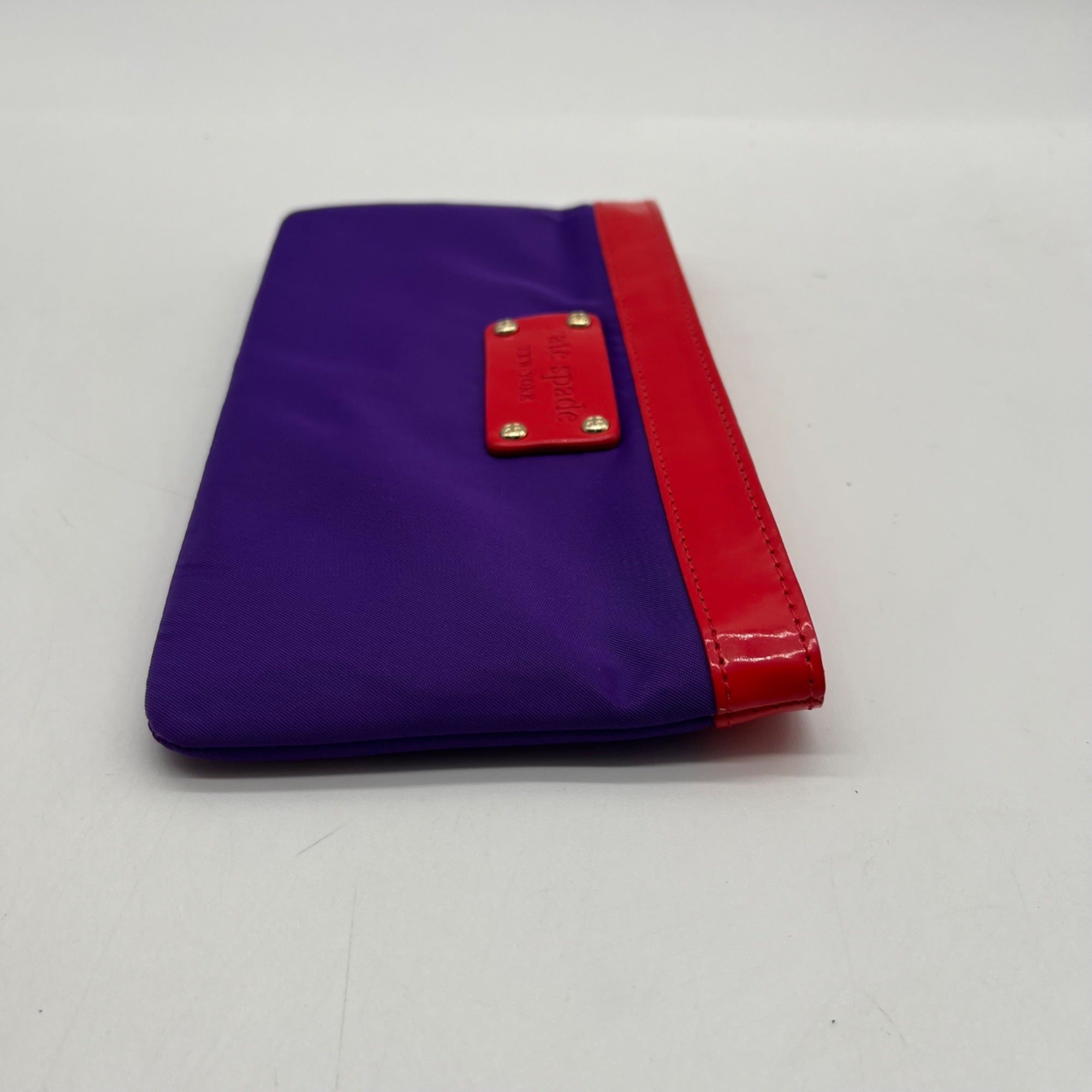 Kate Spade Purple Nylon Wristlet Wallet