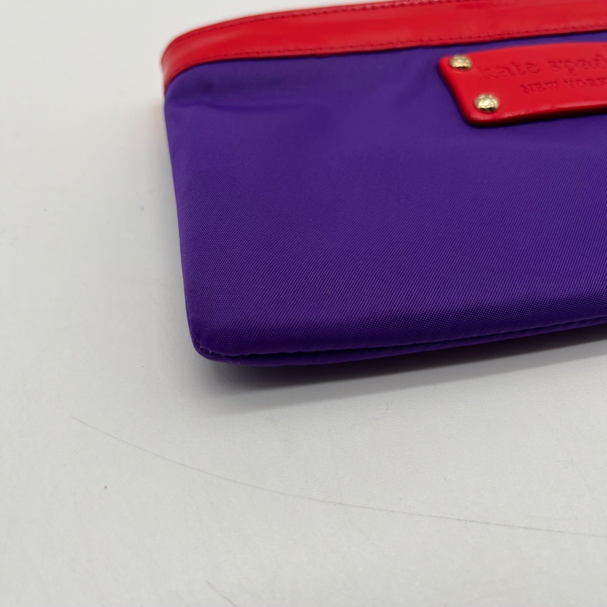 Kate Spade Purple Nylon Wristlet Wallet