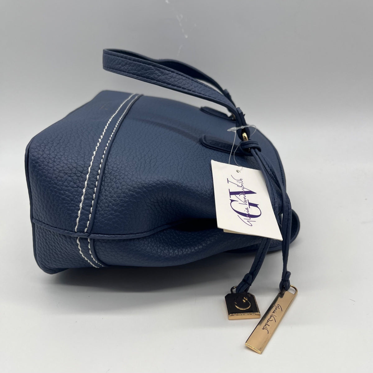 Gloria Vanderbilt Blue Faux Leather Shoulder Bag
