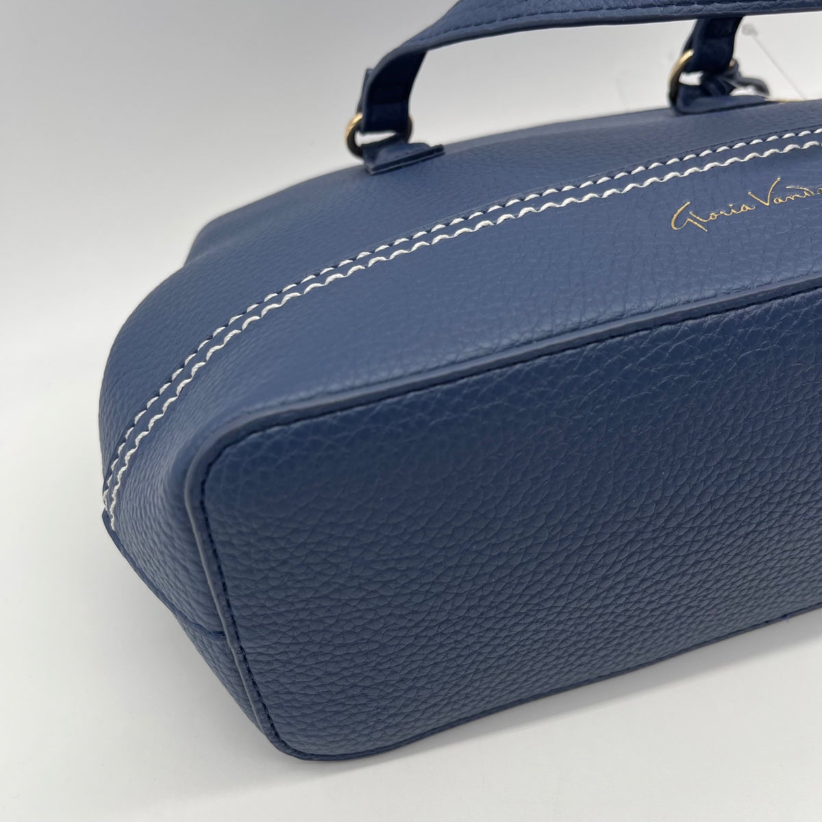 Gloria Vanderbilt Blue Faux Leather Shoulder Bag